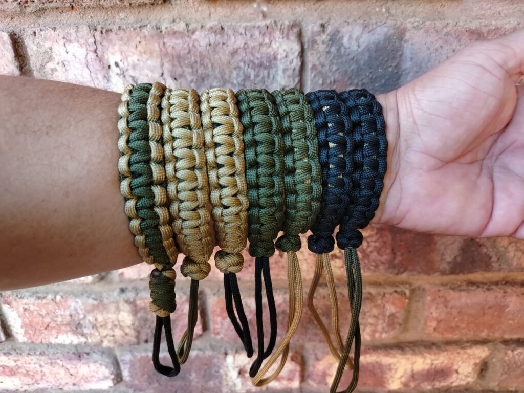 1 Paracord Slingshot Lanyard – Adjustable Wrist Strap – Heavy Duty Outdoor Safety Cord